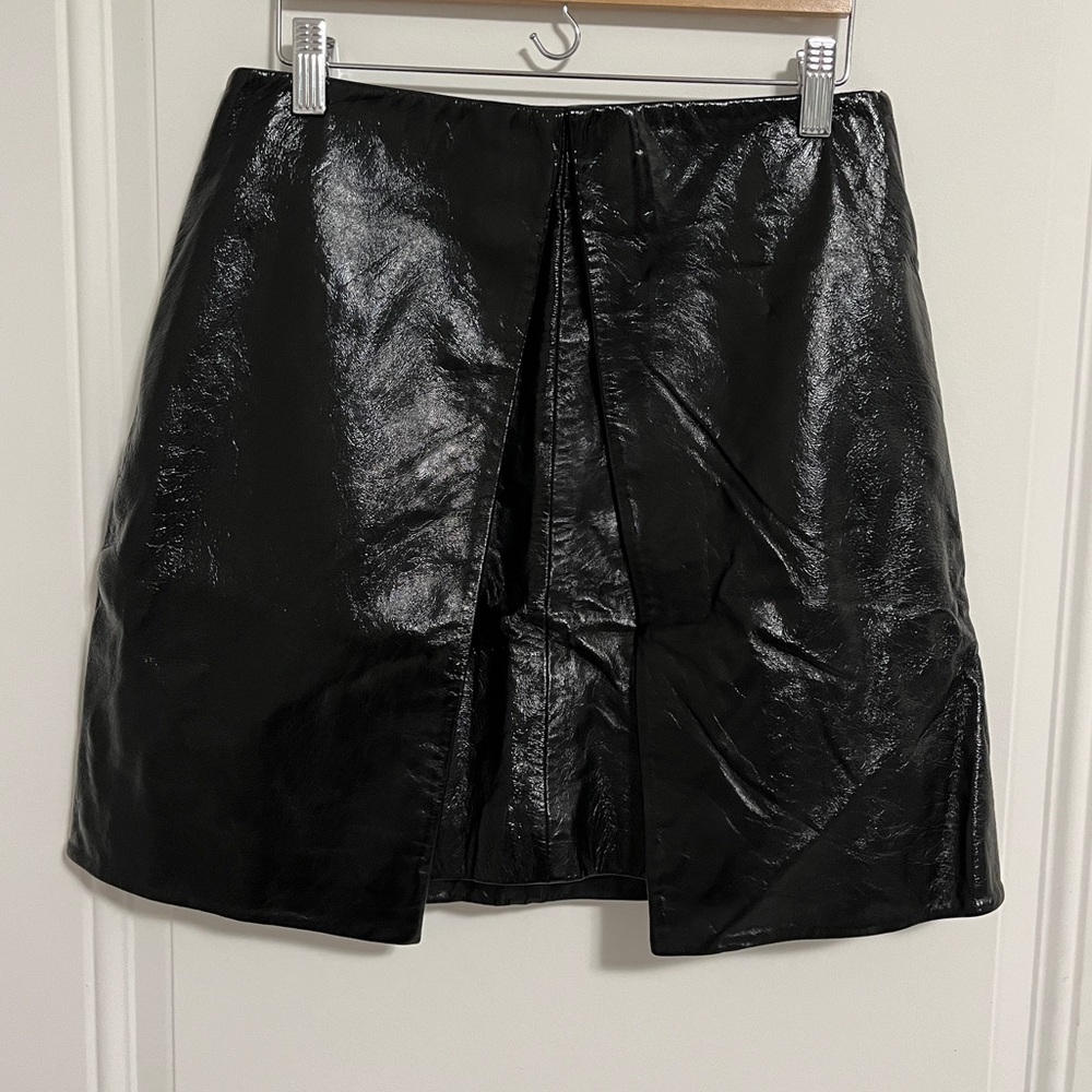 NWT - AALTO Women’s 100% Lambskin Mini Wrap Skirt - EU 38 / US 6